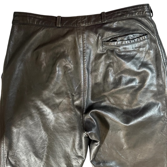 Vintage North Beach Leather - Michael Hoban Black Lambskin Pants- Men’s Size 34 - Picture 4 of 15